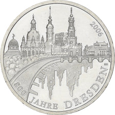 Germany, 10 Euro, 800 Years of Dresden, 2006, Berlin, Silver, MS(63), KM:246
