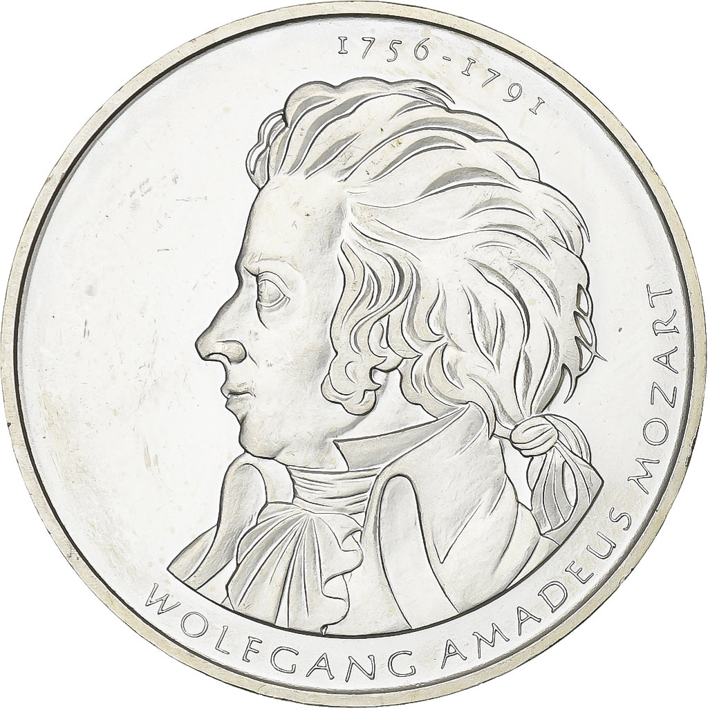 Deutschland, 10 Euro, Wolfgang Amadeus Mozart, 2006, Munich, Silber, UNZ, KM:248