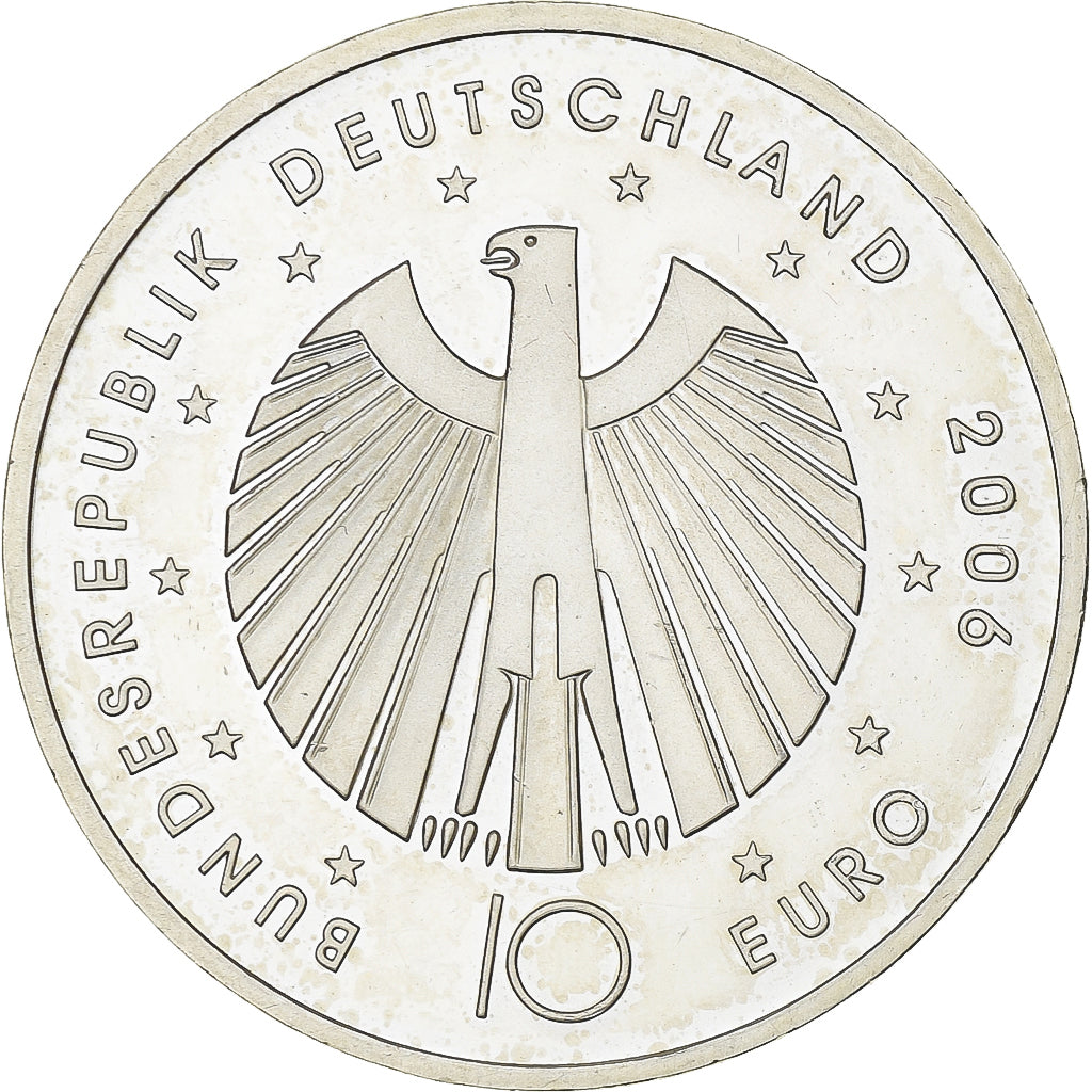 Germany, 10 Euro, 2006 FIFA World Cup, 2006, Munich, Silver, MS(63), KM:249