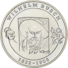 Germany, 10 Euro, Wilhelm Busch, 2007, Munich, Silver, MS(63), KM:265