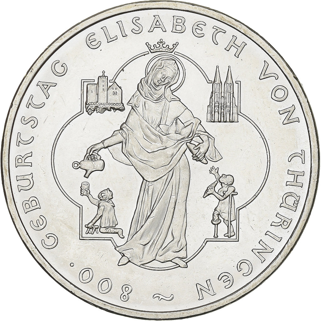Germany, 10 Euro, Elisabeth von Thüringen, 2007, Berlin, Silver, MS(63), KM:268
