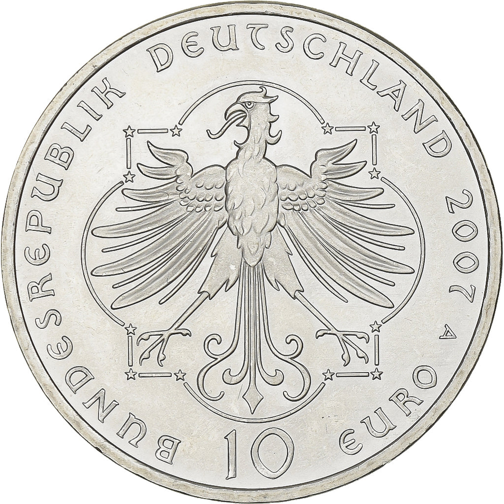Germany, 10 Euro, Elisabeth von Thüringen, 2007, Berlin, Silver, MS(63), KM:268