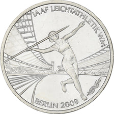 Alemania, 10 Euro, Athlétisme, 2009, Stuttgart, Plata, SC, KM:279
