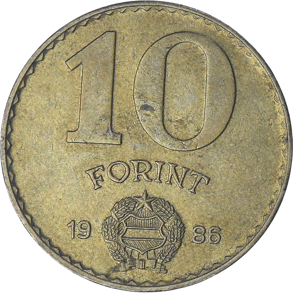 Ungarn, 10 Forint, 1986
