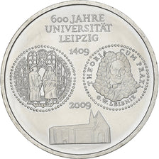 Germany, 10 Euro, University of Leipzig, 2009, Berlin, Silver, MS(63), KM:282