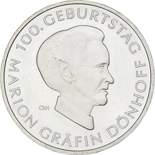 Alemania, 10 Euro, Marion Countess Dönhoff, 2009, Hambourg, Plata, SC, KM:284