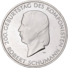 Alemania, 10 Euro, Robert Schumann, 2010, Hambourg, Plata, SC, KM:288