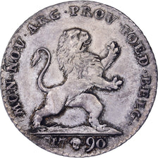 États belgiques unis, 10 Sols, 1790, Bruxelles, Argent, TTB, KM:46
