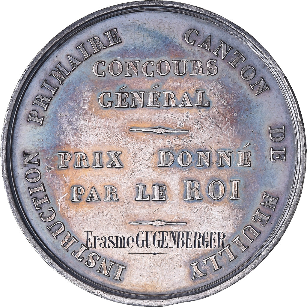 France, Medal, Louis Philippe I, Concours général de Neuilly, Silver