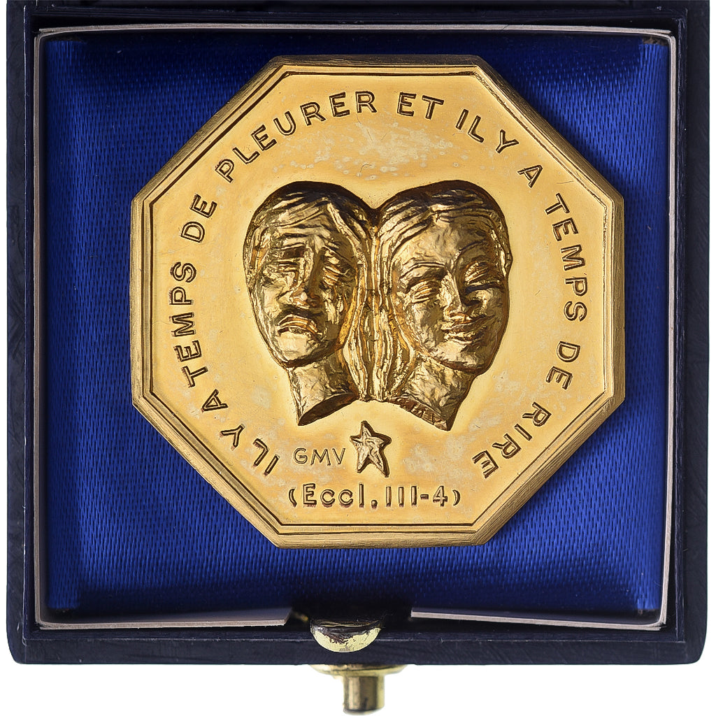 Francja, medal, Vœux les plus Vifs, MDP, Pokryty brązem, AU(55-58)