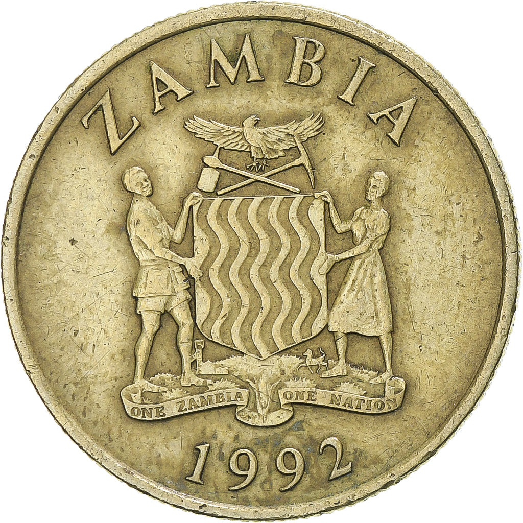 Zambia, 10 Kwacha, 1992