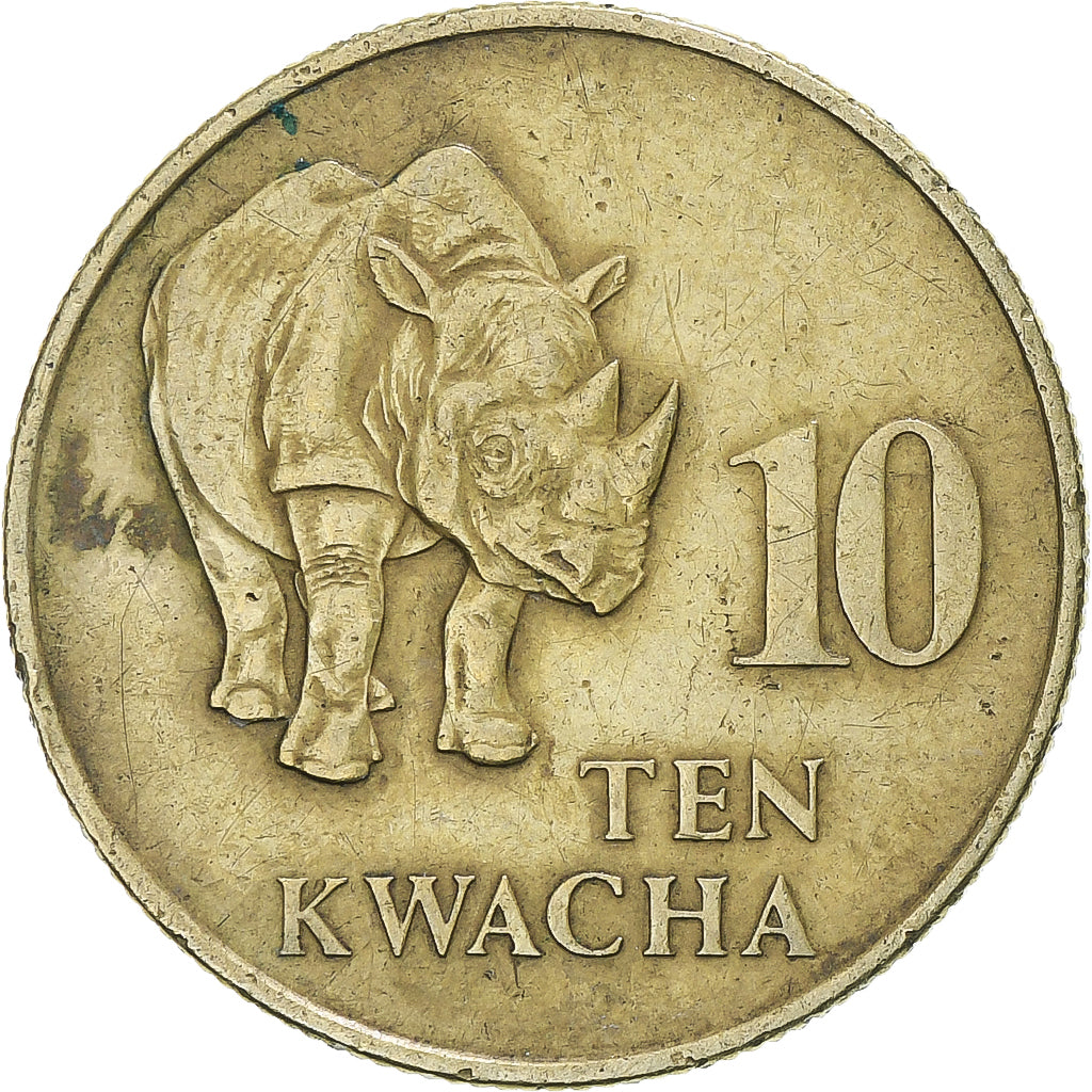 Zambia, 10 Kwacha, 1992