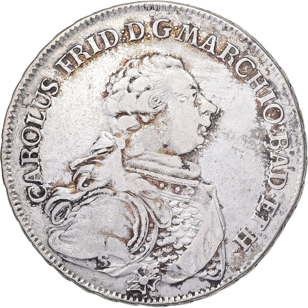 Margraviate of Baden-Durlach, Karl Friedrich, Thaler, 1766, Durlach, Silver