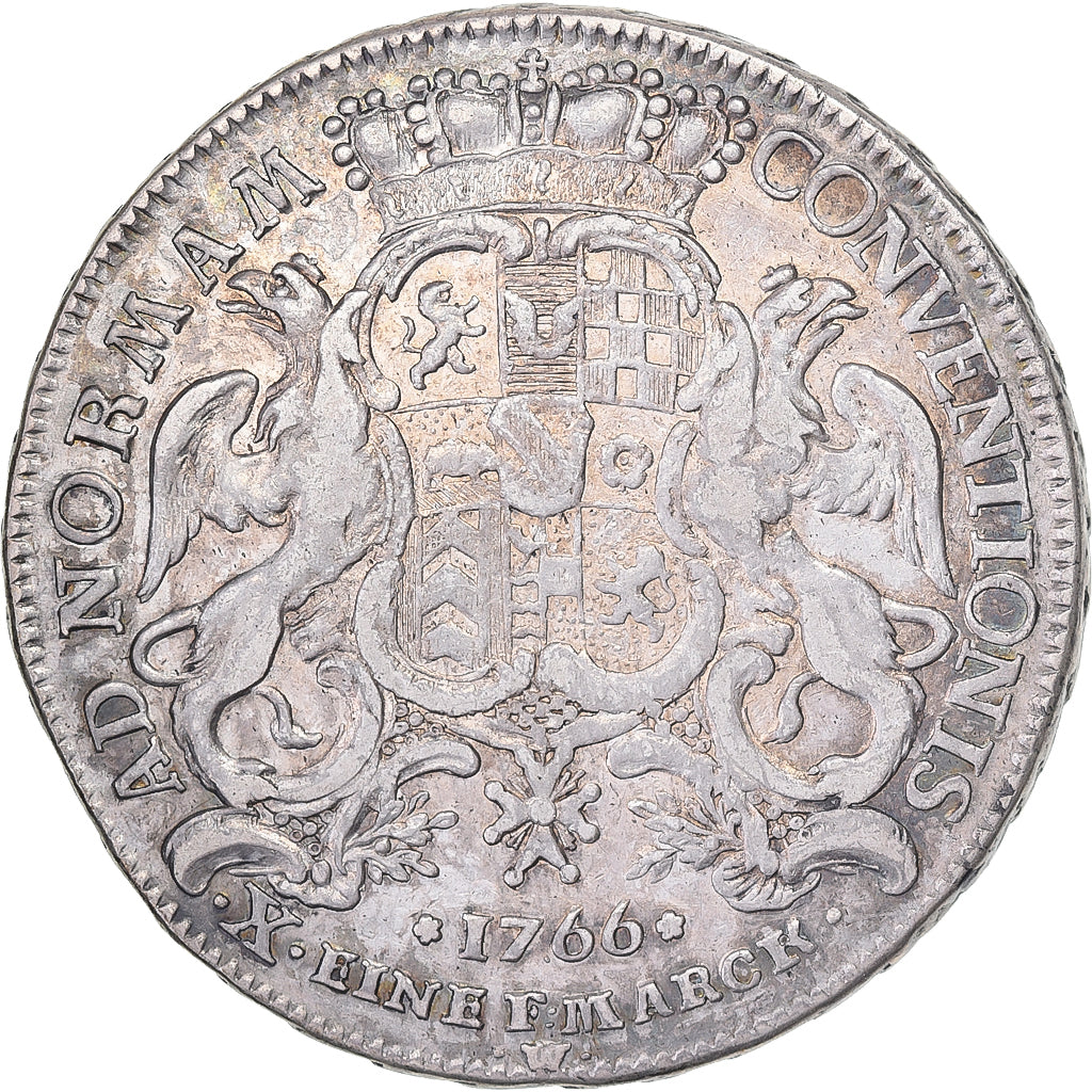 Margraviate of Baden-Durlach, Karl Friedrich, Thaler, 1766, Durlach, Silver