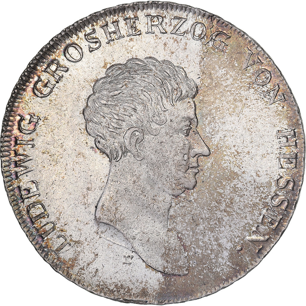Grand Duchy of Hessen, Ludwig X, Thaler, 1809, Darmstadt, Prata, AU(55-58)
