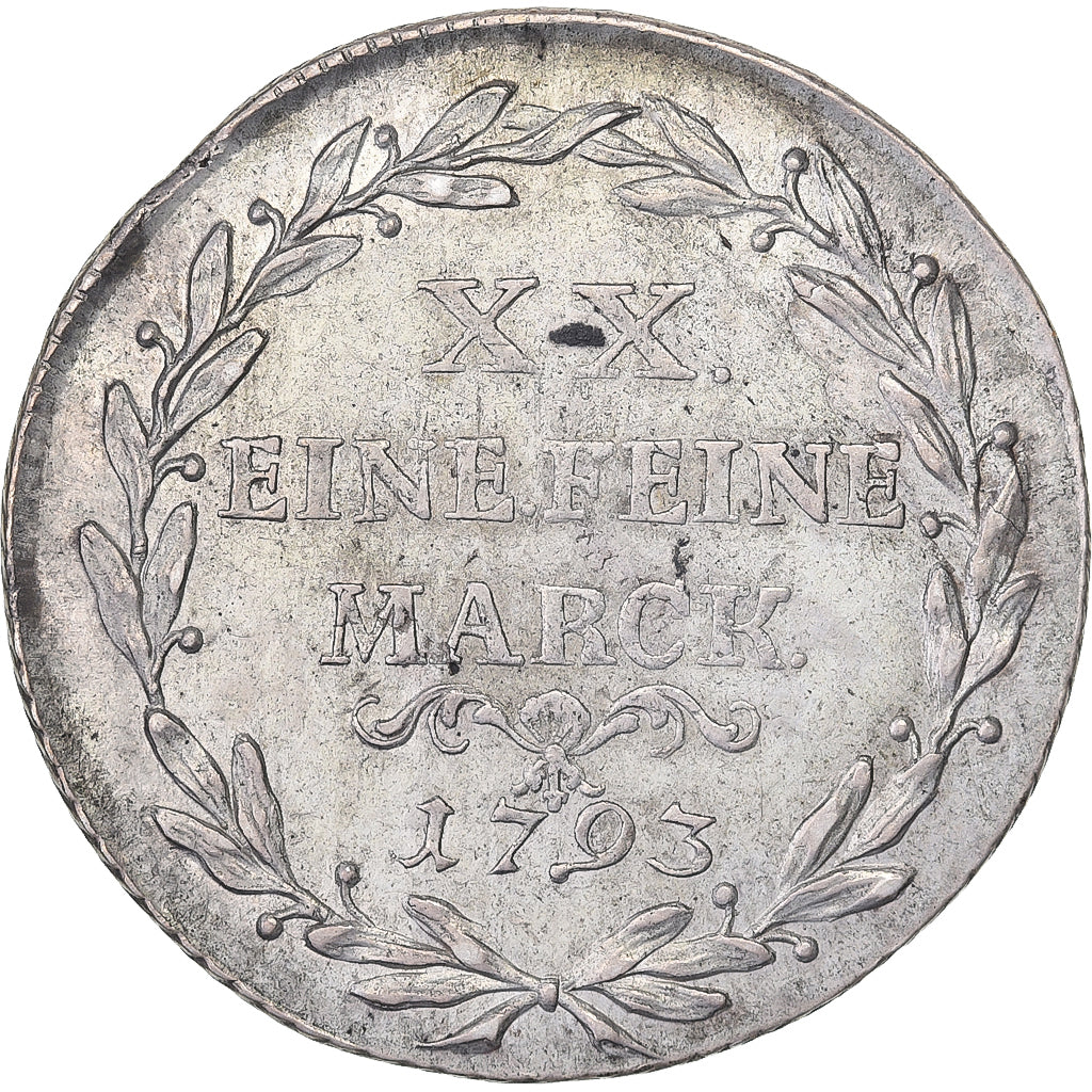 Principality of Anhalt-Berburg, Friedrich Albrecht, 2/3 Thaler, 1793, Silver