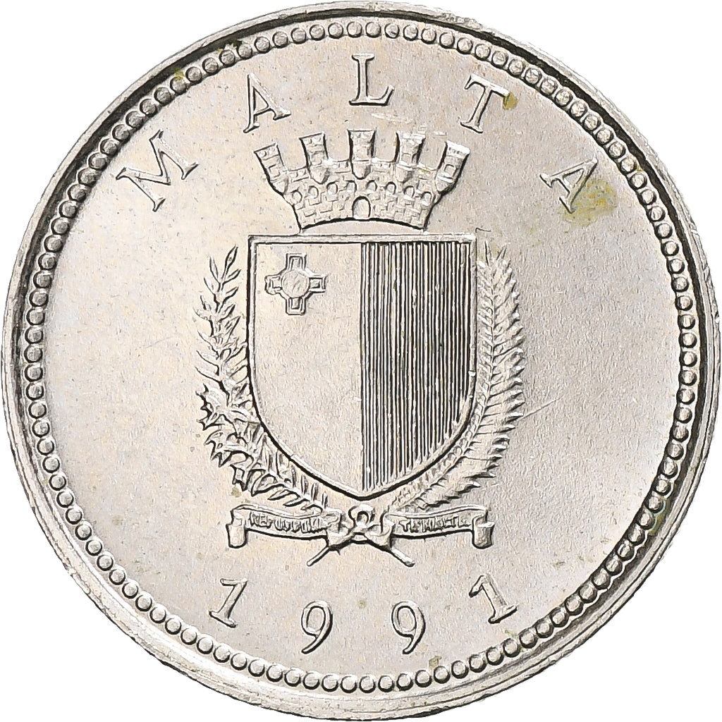 Malta, 2 Cents, 1991