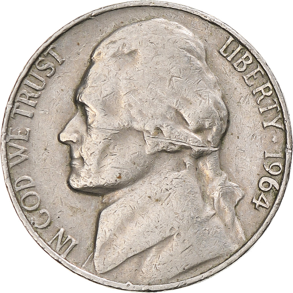 United States, 5 Cents, 1964