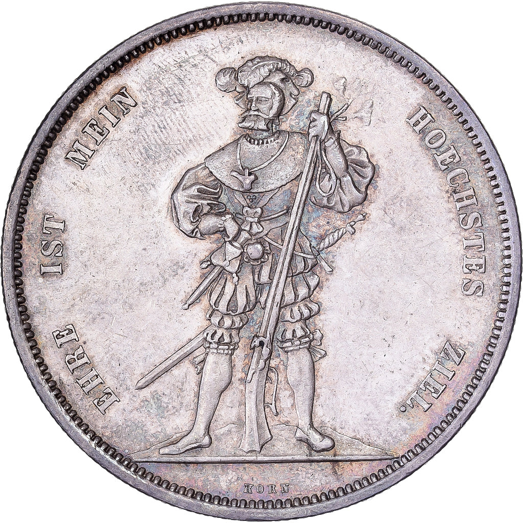 Switzerland, 5 Franken, Shooting festival, 1857, Bern, Silver, AU(55-58)
