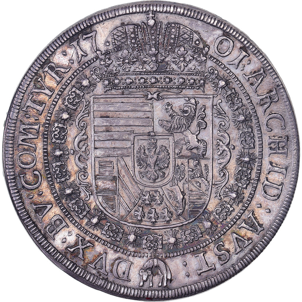 Austria, Leopold I, 1 Thaler, 1701, Hall, Silver, AU(55-58), KM:1303.4