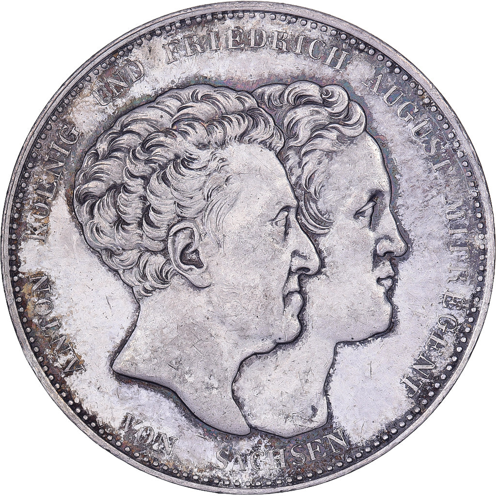 Kingdom of Saxony, Anton I, 1 Thaler, 1831, Dresden, Prata, AU(55-58), KM:1133