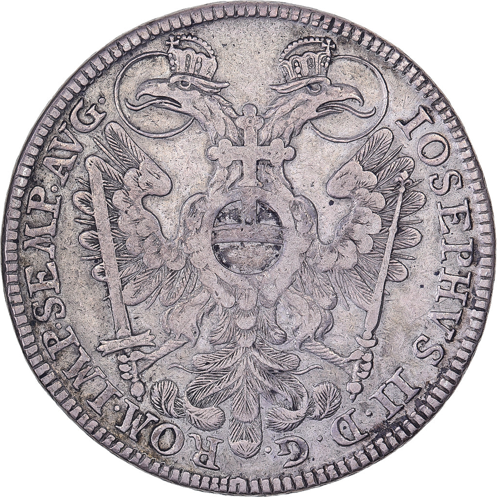 Free city of Nuremberg, Joseph II, 1 Thaler, 1766, Nuremberg, Silver, EF(40-45)