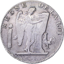France, Ecu de 6 Livres, ND(1794) - An II, Rouen, Silver, VF(30-35), Gadoury:60