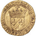 France, Charles VIII, Écu d'or au soleil, 1483-1494, Toulouse, Or, TTB