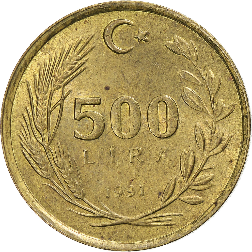 Türkei, 500 Lira, 1991