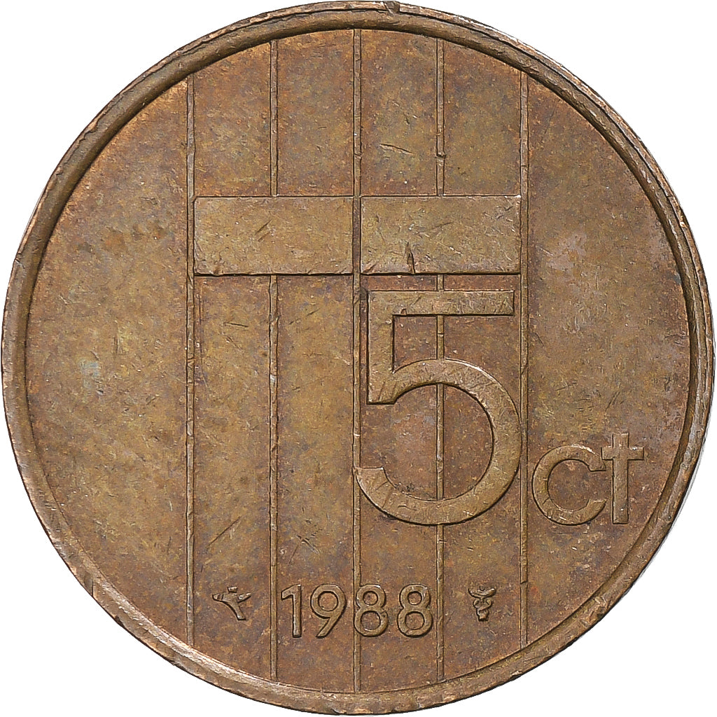 Paesi Bassi, 5 Cents, 1988