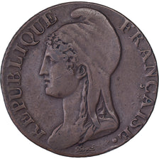 France, 5 Centimes, Dupré, AN 4, Paris, Copper, VF(30-35), Gadoury:124