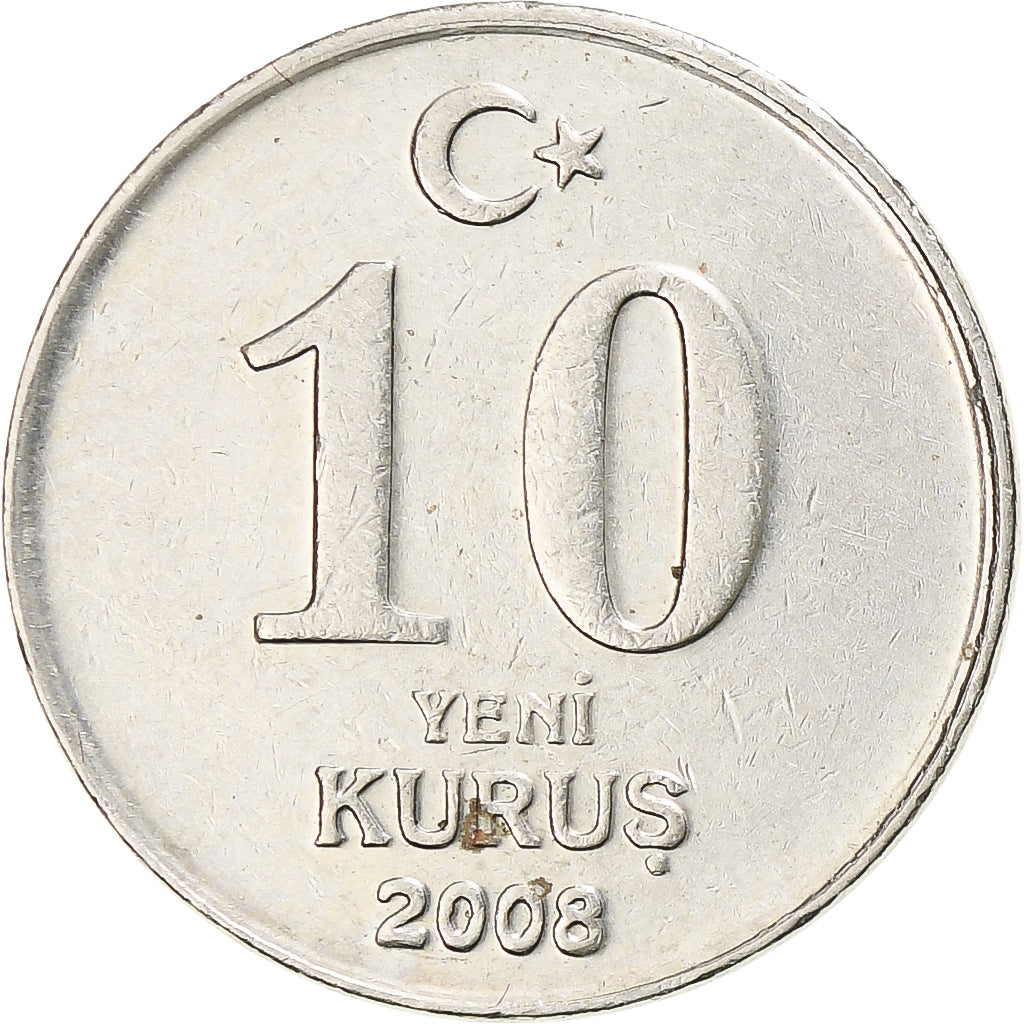 Turquía, 10 New Kurus, 2008