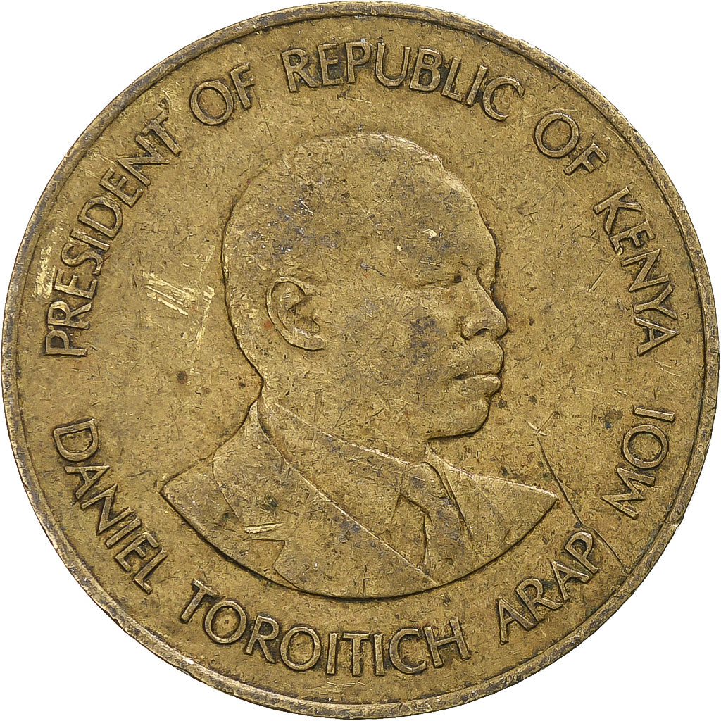 Quénia, 5 Cents, 1986