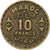 Morocco, 10 Francs, 1952