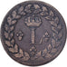 France, Louis XVIII, 1 Décime, 1815, Strasbourg, Bronze, VF(20-25)