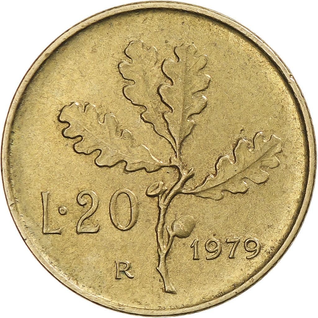 Italie, 20 Lire, 1979