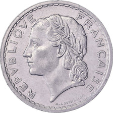 Frankrijk, 5 Francs, Lavrillier, 1937, Paris, Nickel, PR, Gadoury:760