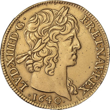 France, Louis XIII, Double Louis d'or, 1640, Paris, Gold, EF(40-45), Gadoury:59