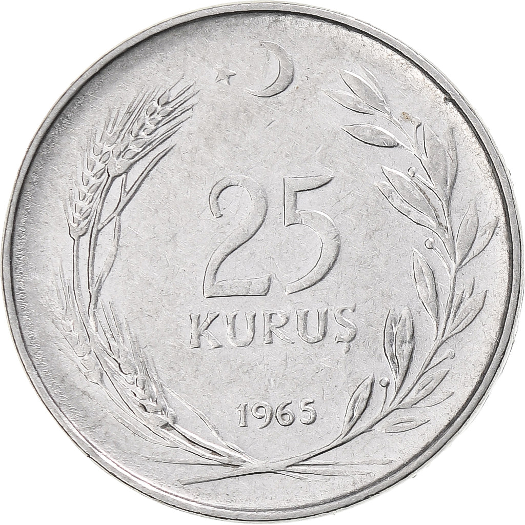 Turkije, 25 Kurus, 1965