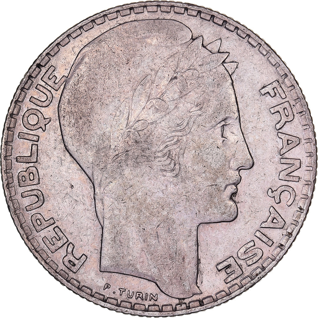 Frankreich, 10 Francs, Turin, 1937, Paris, Silber, SS, Gadoury:801