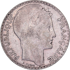 France, 10 Francs, Turin, 1937, Paris, Silver, EF(40-45), Gadoury:801