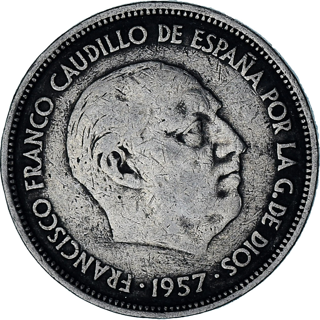 Spain, 25 Pesetas, 1966