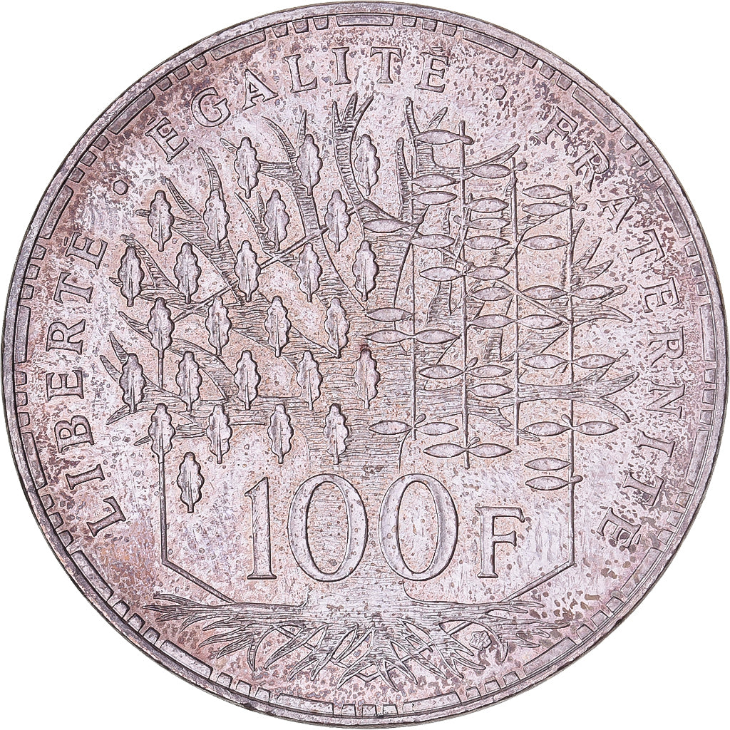 Francia, 100 Francs, Panthéon, 1991, MDP, Plata, SC, Gadoury:898