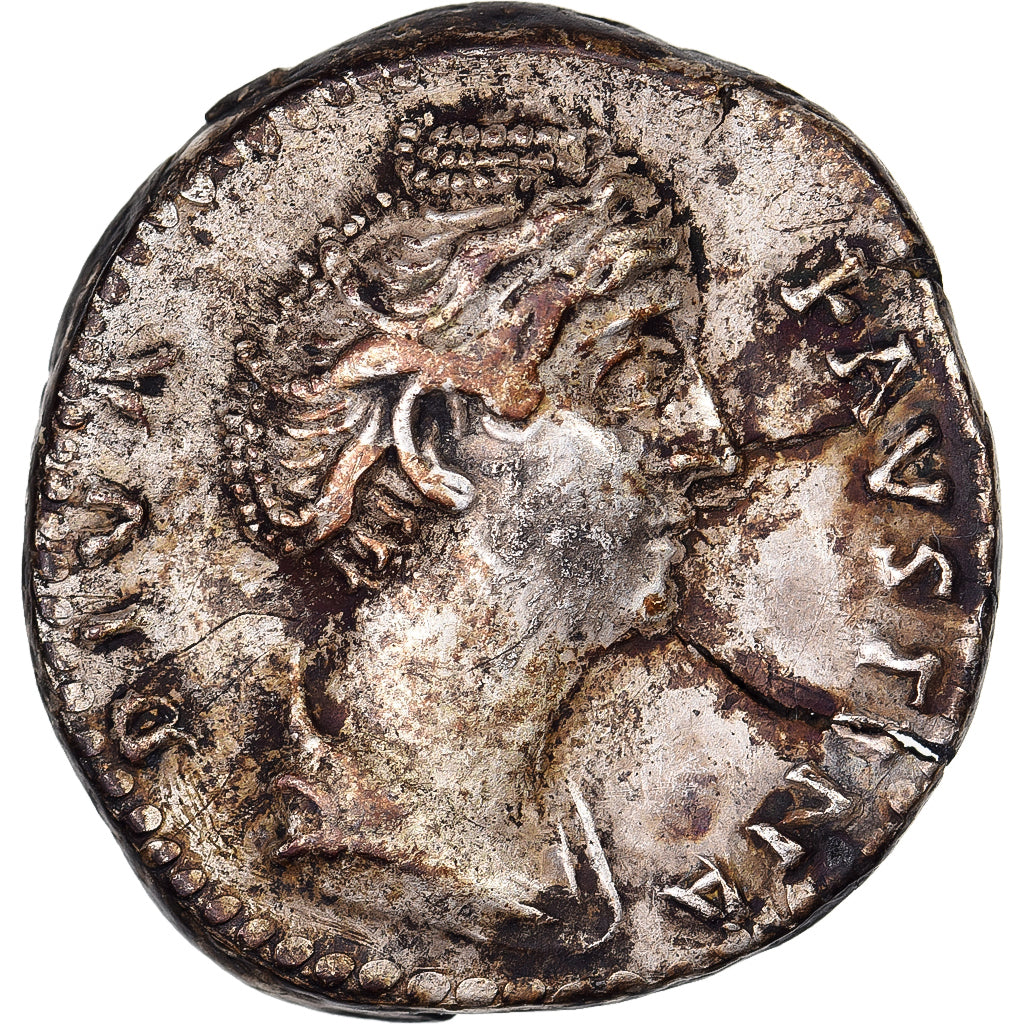 Diva Faustina I, Denarius, 141, Rome, Prata, EF(40-45), RIC:344
