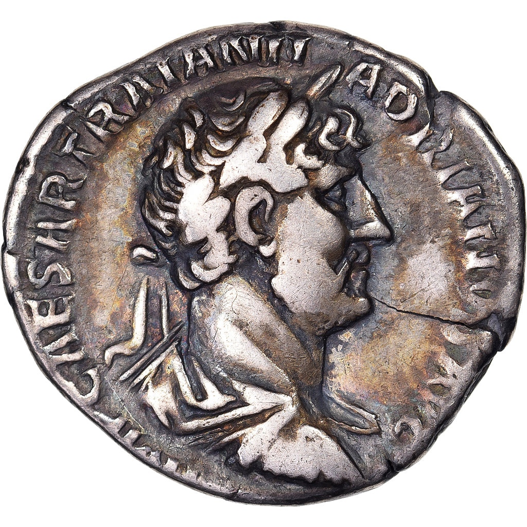 Hadrian, Denarius, 120-121, Rome, Srebro, VF(30-35), RIC:367