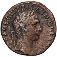 Trajan, As, 98-99, Rome, Bronze, VF(20-25), RIC:402