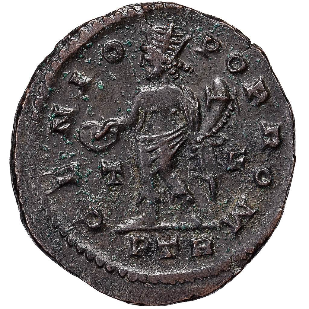 Licinius I, Æ Unit, 310-313, Trier, Brązowy, VF(30-35), RIC:845b