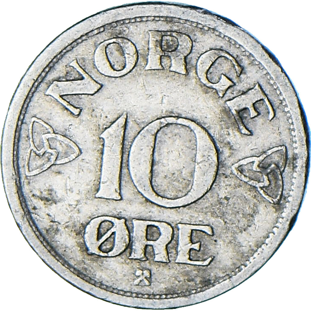 Noruega, 10 Öre, 1955