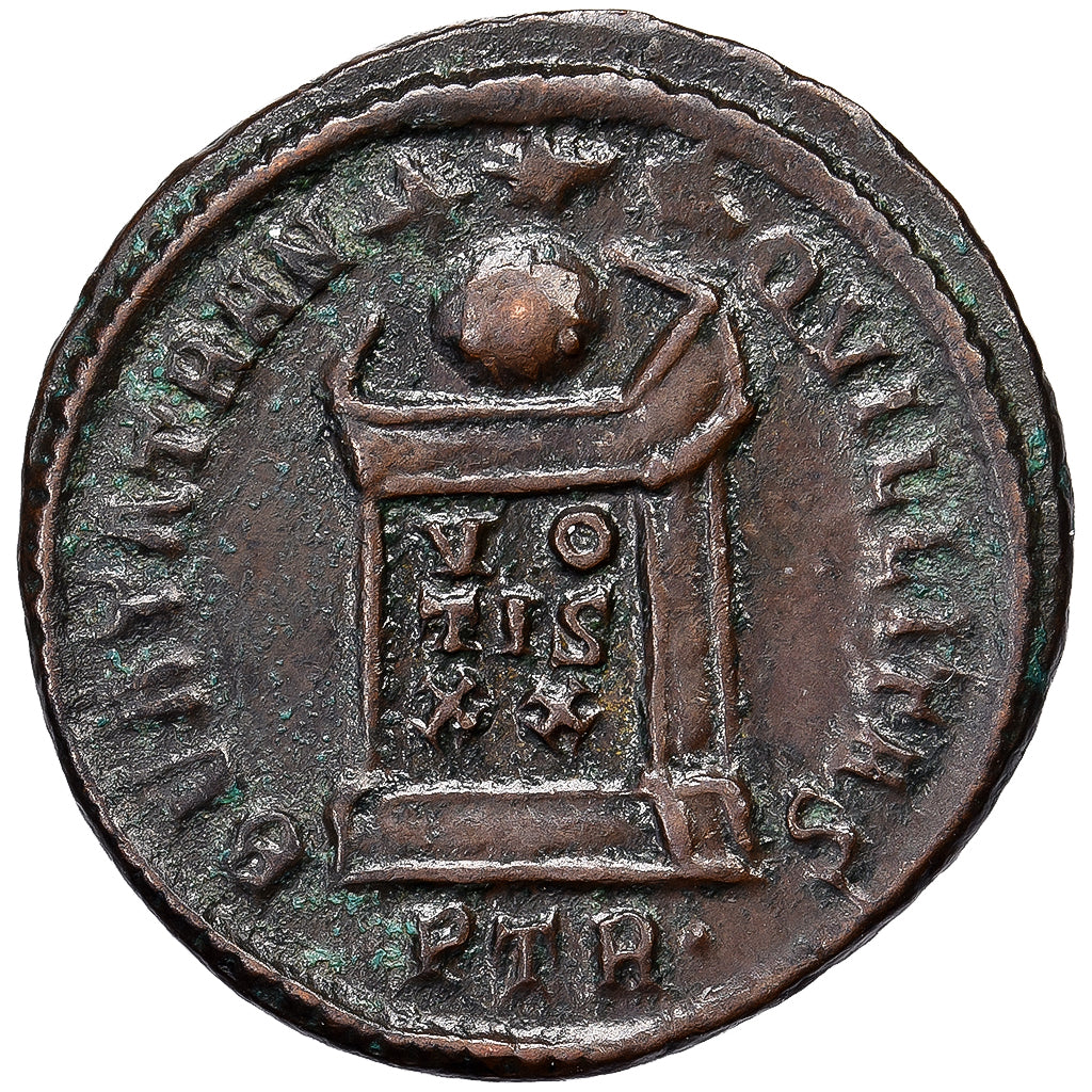 Constantine I, Æ Unit, 321, Treveri, Bronce, MBC+, RIC:318