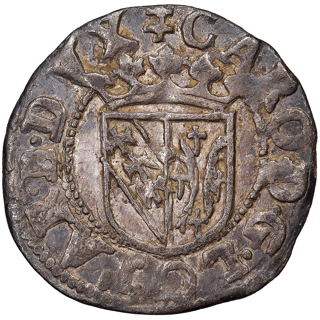 Duché de Lorraine, Charles III, Sol, 1545-1608, Nancy, Argent, TTB